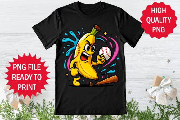 Baseball Lover Who Also Love Banana PNG Graphics