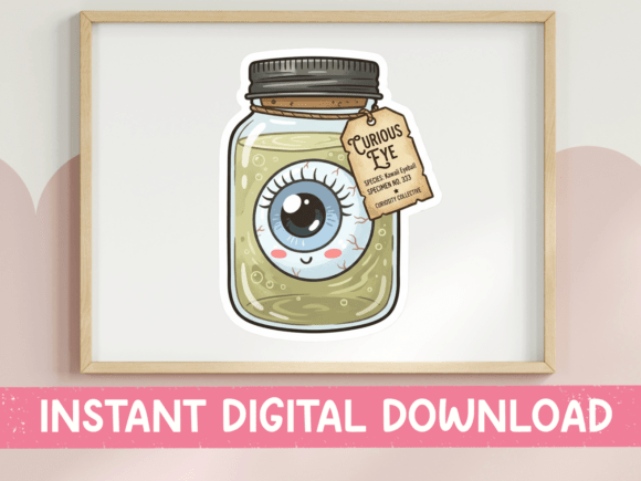 Curious Eye Mason Jar SVG: Graphics for T-Shirt Designs