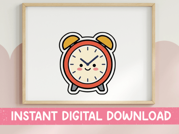 Grumpy Alarm Clock Kawaii Sticker Review