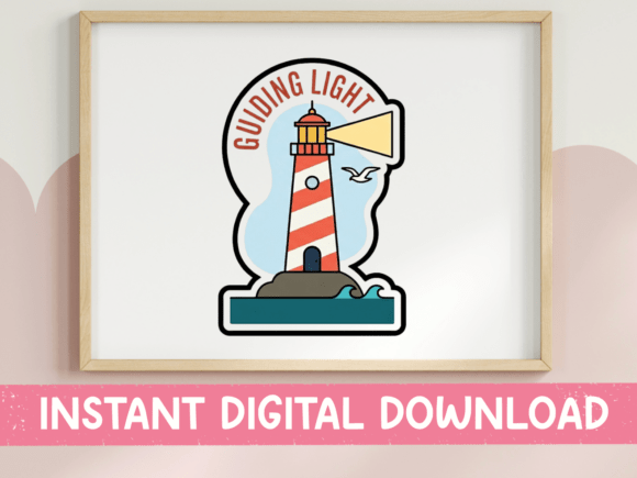 Guiding Light Lighthouse Graphics & T-Shirt Designs