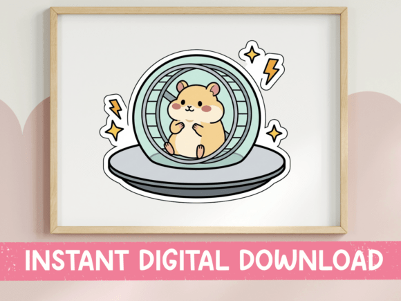 Hamster on Wheel UFO Graphics for T-Shirt Designs