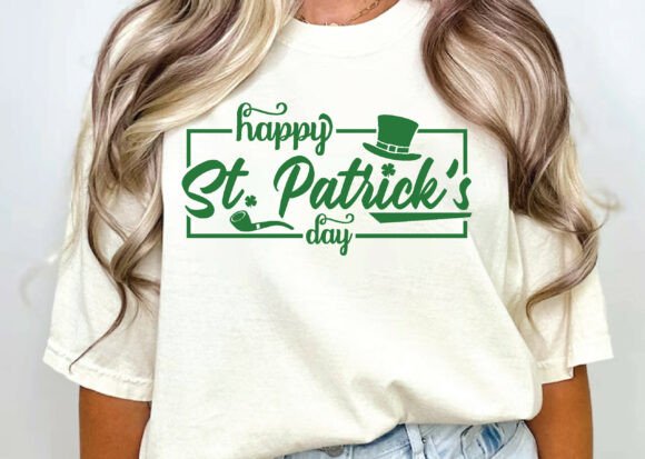 Happy St. Patrick's Day SVG PNG Embroidery