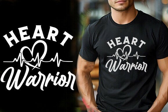 Heart Warrior Awareness T-Shirt Design for Graphics