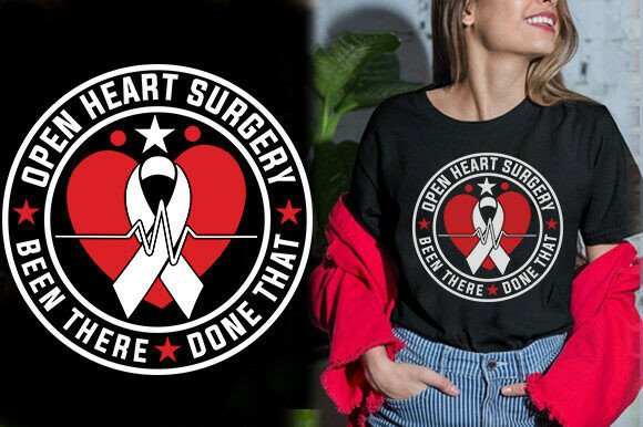 OPEN HEART SURGERY T-Shirt Designs: A Bold Graphic Asset