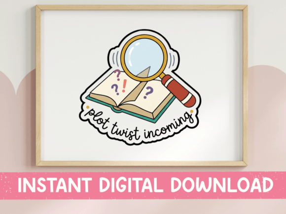 Plot Twist Incoming Book Sticker: An Embroidery Review