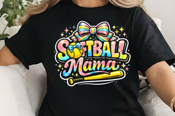 Preppy Softball Mama Bow Watercolor Png Graphics Review