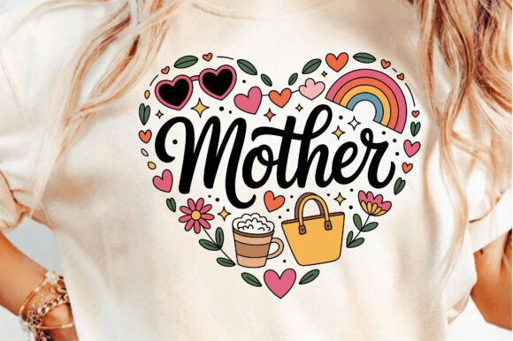 Retro Mothers Day Mama Mom Heart: A Versatile Graphics and T-Shirt Design