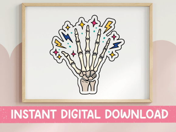 Skeleton Hand Magic SVG: Graphics for T-Shirt Designs